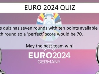 Euro 2024 Quiz - any subject or during form / registration / tutor time.