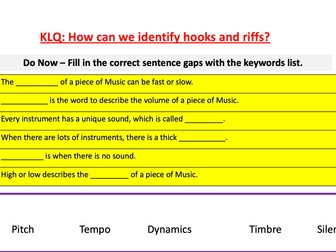 KS3 Music - 5 terms worth Powerpoint Lessons