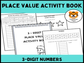 Engaging 3-Digit Place Value Activity Book for Kids | Fun Math Learning