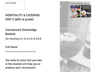 Hospitality & Catering Unit 2 knowledge Booklet