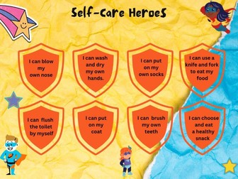 Self Care Heroes EYFS challenge