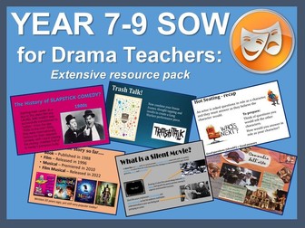 Year 7 to 9 Schemes of Work for Drama teachers: Complete academic year curriculum planning for KS3