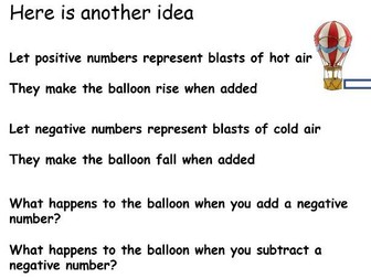 Number Line L2 - Add and Subtract negative numbers (directed number)