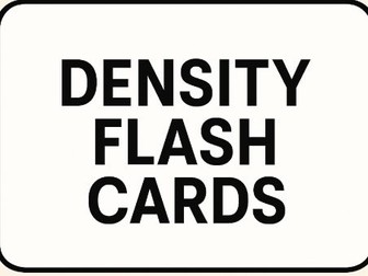 Density Flash Cards Q& A