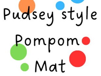 Pudsey Theme Pompom Mat