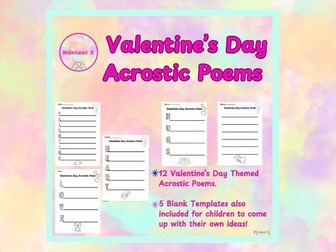 Valentine’s Day Acrostic Poems