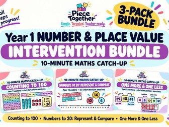 Year 1 Number & Place Value Intervention Bundle | 10-Minute Maths Catch-Up