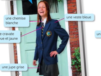 French - l'uniforme scolaire - school uniform