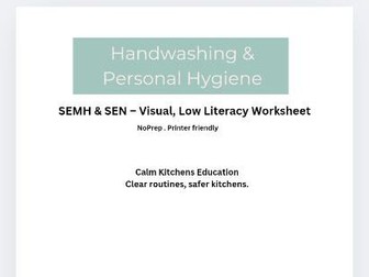 When Should We Wash Our Hands? – SEN & SEMH Visual Worksheet (FREE)