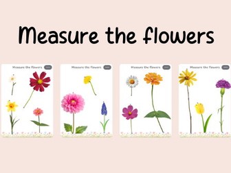 Maths- measures-length- measure the flowers