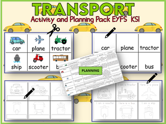 Transport Activity and Planning EYFS KS1