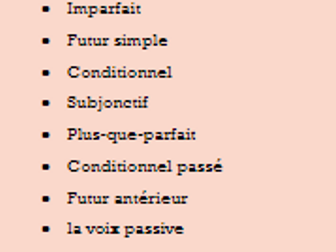 A Level French Grammar: Revision of all tenses with Conjugation and Translation Practice