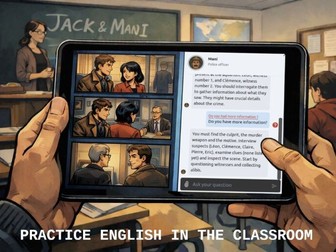 Detective Game for English Writing Practice