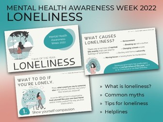 Mental Health Awareness Week 2022 - Loneliness