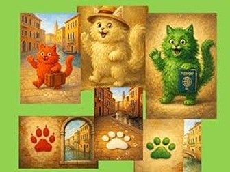 3 Cats go on holiday to Venice