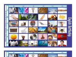 Phonics Final Consonant Clusters st-lk-sk-rk-lp-sp Photo Battleship Game