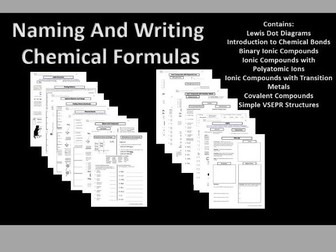 Naming and Formula Writing for Ionic and Covalent Compounds Bundle