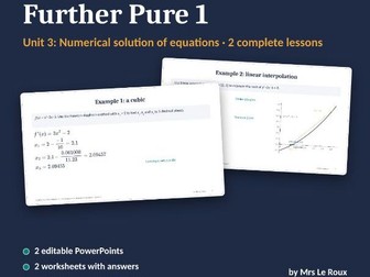 FP1 Unit 3: Numerical Solution of Equations (Edexcel IAL)