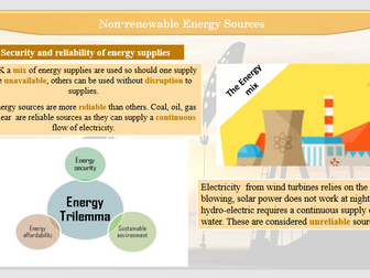 IGCSE/GCSE Energy transfers & Electricity generation