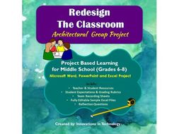 re design the classroom group project using ms word powerpoint