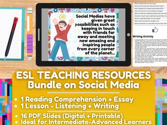 ESL Teaching Resources on Social Media Bundle - 2 in 1 - 50% OFF