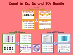 Counting in 2s, 5s and 10s