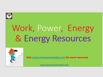 IGCSE: WORK,ENERGY & POWER