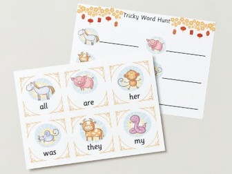 Chinese/Lunar New Year Tricky Word Hunt