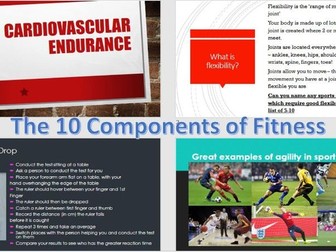 10 Components of Fitness Lessons