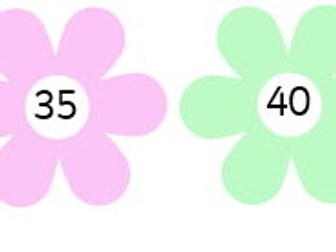 5 Times table flowers