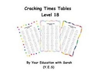 Cracking Times Tables - Level 18