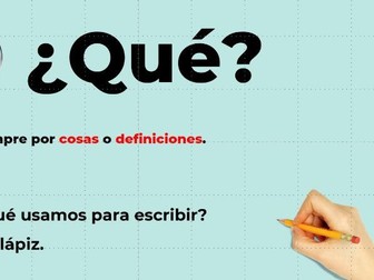 Interrogativos en español