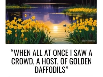 'I Wandered Lonely as a Cloud' Quotation Poster New Eduqas Anthology