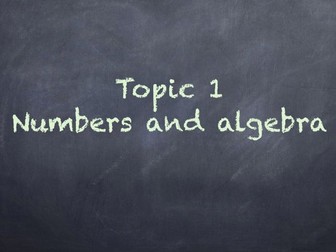 IB maths SL studies: Topic 1- Numbers and Algebra