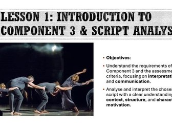 AQA GCSE DRAMA Component 3 Support Scheme of Work