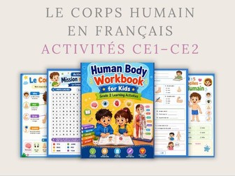 Le Corps Humain en Français – Activités CE1–CE2