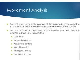 Planes of Movement and Movement Analysis Lesson - A-Level