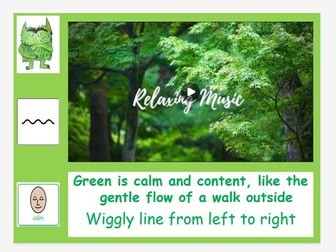 Colour monster mark making dance