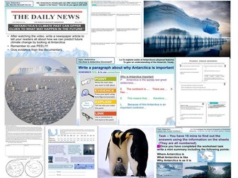 Antarctica SOW KS3 whole topic included