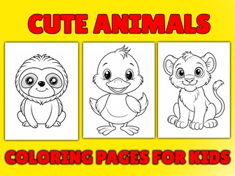 cute animals coloring pages