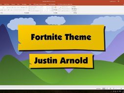 fortnite powerpoint template by jsarnold teaching resources tes
