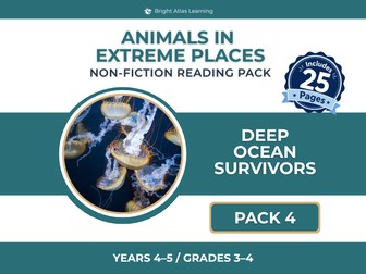 Deep Ocean Animals Pack | KS2 | Y4–5
