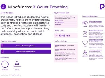 3-Count Breathing Lesson Plan