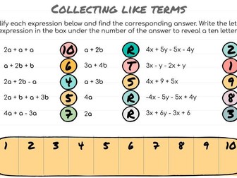 Codebreaker: Collecting Like Terms