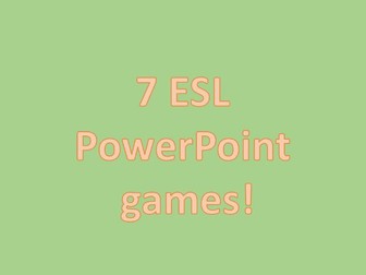 ESL powerpoint games pack