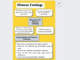 Fact File - Fitness Testing