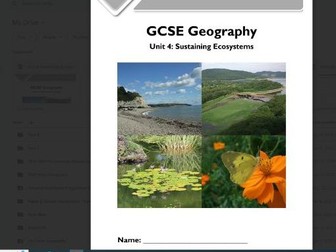 GCSE Geography OCR B: Ecosystems Pupil Workbook