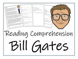 Bill Gates Reading Comprehension Activity by Irvine109 | Teaching Resources