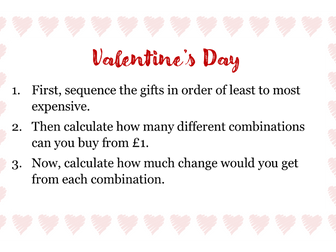 Valentine's Day Money Problem