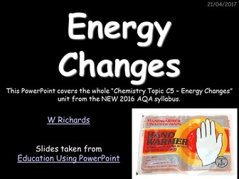 2016 AQA Chemistry topic 5 - Energy Changes